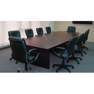 Commercial MFC Melamine Wooden Office Furniture Partitions / Boardroom Conference Table