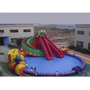China Funny Kids Inflatable Water Park , Inflatable Floating Water Park Playground supplier