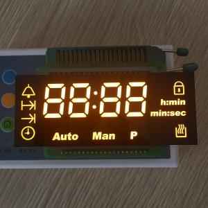 China 10.7mm Character Height Custom LED Display Ultra Amber For Digital Oven Timer supplier