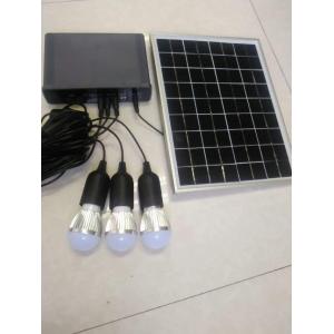 solar home power system with LED 3W bulbs switch cable solar lithium home