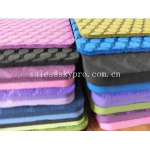 China No Smell Custom Print Double Layer EVA Foam Sheet Eco Anti Slip TPE Yoga Mat Colorful supplier