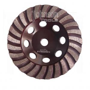 China Balanced Turbo 125mm Diamond Grinding Wheels For Stone with M14 thread supplier
