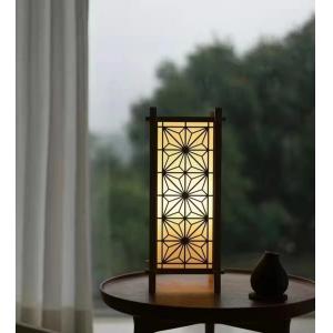China Living Room Wood Kumiko Craft Kumiko Wooden Lamp Simple Patterns supplier