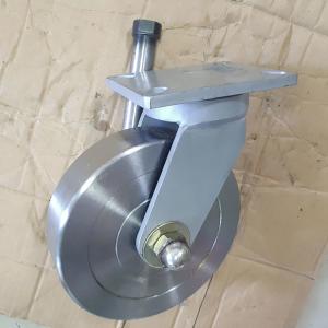 China 12 Inch Forged Steel Solid Wheels Super Heavy Duty Casters Rotating 3000KG Loading supplier