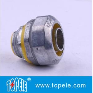 China 4” Flexible Conduit And Fittings Blue / Yellow Straight Liquid Tight Connector supplier