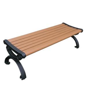 China Customized Outdoor Recycled Plastic Benches , Outdoor Urban Furniture 1500mm Length supplier
