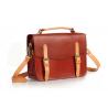 China Brown Vintage Handbags for Lady Leather Briefcase Leather Satchel Bag wholesale
