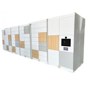 China Light Wood Compact Parcel Storage Locker CRS 100-240V For Sports With Shoe Drawer supplier