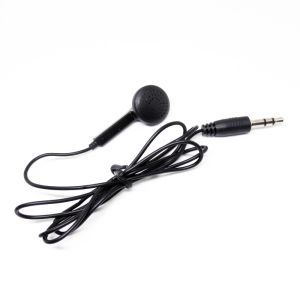 China Discounted 3.5mm Single Mono Earbud Headset Earphone with 1.2M Cord Length and Noise Cancelling Function wholesale