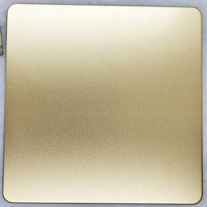 Zr Brass Colored Stainless Steel Sheets Sandblasted Ss Colour Sheet Antiwear