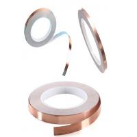 China 0.1mm RF Double Sided Copper Shielding Tape With Conductive Adhesive on sale