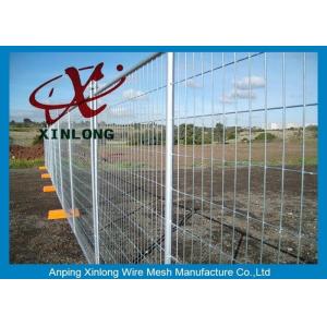 Security Temporary Fencing Panels Welded Wire Mesh Fence Metal Base Temporary Site