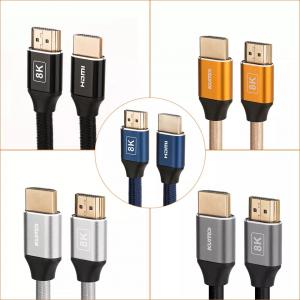 China HDR TDR Test 48gbps Gold Plated 4k HDMI Cable 120Hz Supports Ethernet 3D 4K HDTV supplier