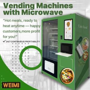 China Convenient Fast Food Vending Machine With Built-In Microwave Oven for heating 24/7 access to fresh meals wholesale