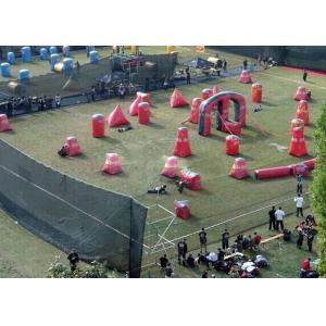 Paintball Equipment Gun Paintball Obstacles , Custom Size Comercial Campo De Paintball inflable