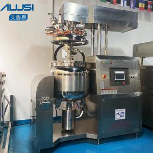 China PLC Control Face Cream Vacuum Mixing Equipment Homogenizing Emulsifier Machine supplier