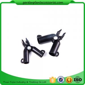 China Adjustable Garden Cane Connectors , 16mm Black Bamboo Cane Connectors 50*40*40 Free sample supplier