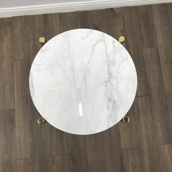 White Marble Stone Countertops Modern Center Coffee Table Tops For