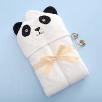China 100% Natural Bamboo Panda Hooded Infant Bath Towels 400gsm on sale