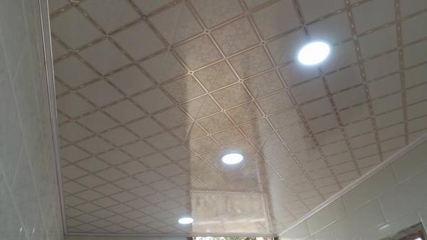 Hot Stamping Surface Pvc Ceiling Tiles Flat Board Type