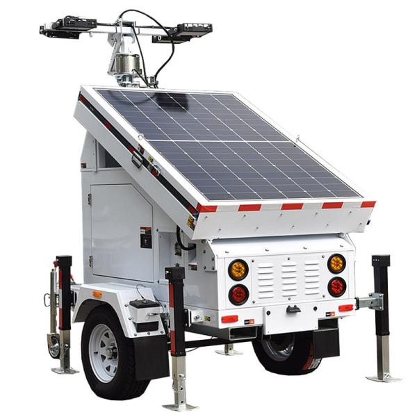 19.2 Hours Running Mobile Solar Light Tower LED Light Tower with Solar Panel 3 × 460W and Durable Battery