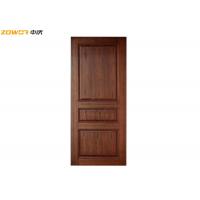 China PU Painting 3 Panel 100mm Frame Plain Wooden Door on sale