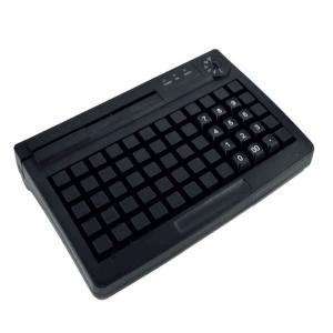 China USB PS2 60 Keys Programmable Pos Keyboard MSR Option For Supermarket supplier