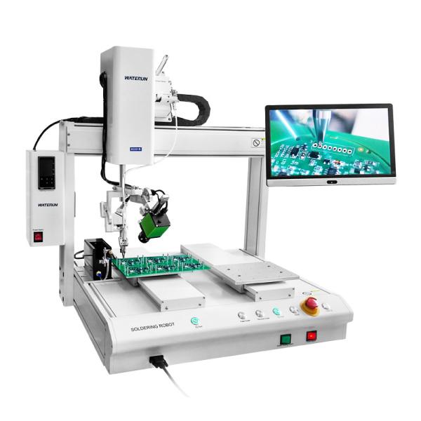 Double Table Automatic Soldering Robot Electric With Display Screen