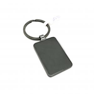 Customized Logo Black Gun Metal Keychain Holder for High Sales