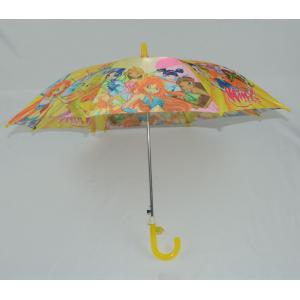 China Plastic Handle 19 Inch Kids Rain Umbrellas Custom Sublimation Full Printing supplier