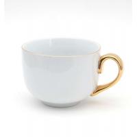 China Advertising Gifts Gold Handle Mug Personalized Ceramic Coffee Mug Cup Make Tea on sale