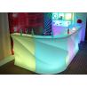 China Night Club LED Furniture Light Up Bar Counter With Lithium Ion Battery wholesale