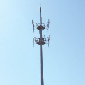 China Galvanized Direct Buried Installation Electrical Power Pole In -40°C To 50°C Temperature Range wholesale