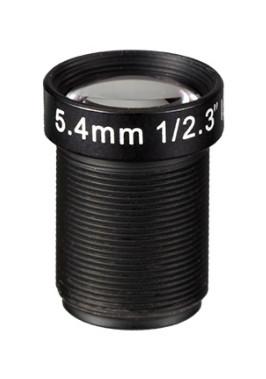 Low Distortion Lens 5.4mm 1/2.3 inch F2.5 m12 10mp cctv 4k action camera lens,