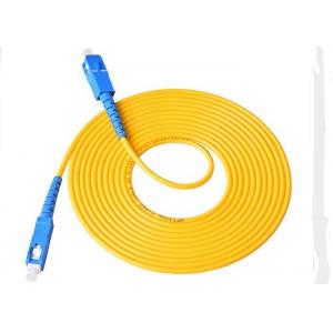 3.00mm 3M SC - SC Fiber  Patch Cord , LSZH / PVC Jacket Fiber Optic Jumper Cables