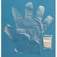 Individual Packing Disposable Polythene Hand Gloves For Food Handling / Hair Dye