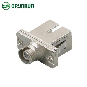 ODM Metal Housing Hybrid Fiber Adapter Simplex SC To FC Fiber Adapter