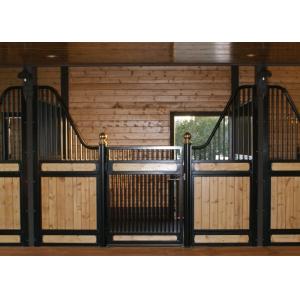 China Powder Coated European Horse Stalls Low Rise Version Smooth Steel Edge supplier