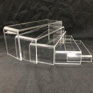 Mini Acrylic Pop Display Riser Shelf Perspex Window Shop Plinth Floor Small Commercial