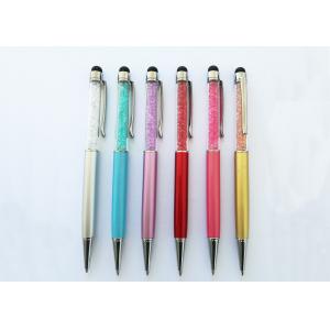 China Crystal Twist Metal Pen with Stylus Pen for promotion with laser logo(M3001A) supplier