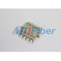 China Quad Style LC / PC fiber optic adaptors , Plastic fiber optic cable coupler on sale