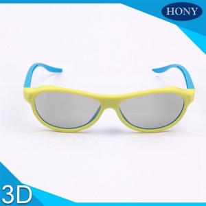 China Vidrios plásticos reales 3D de D para los vidrios azules del cine del amarillo anaranjado de los adultos wholesale