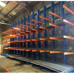 China 2-6 Levels Warehouse Storage Single Sided Cantilever Rack For Long And Bulky Items wholesale