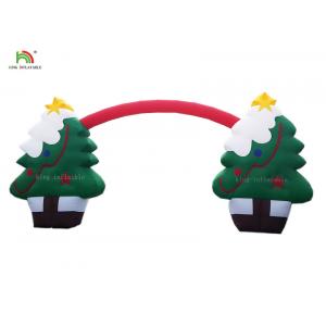 EN14960 Inflatable Advertising Products 11*5 m Blow Up Christmas Tree Arches Santa