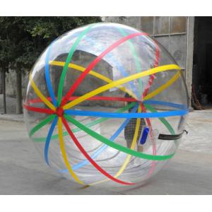 China Kids Inflatable Pool Accessproes Water Ball with Color Strips for Play supplier