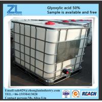 China glyoxylic acid 50% used as balmy agent,CAS NO.:298-12-4 for sale