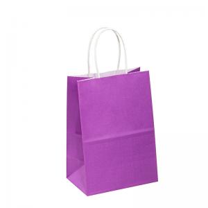 Custom Printed Kraft Paper Bags Recyclable Shopping Clothing Gift Bag