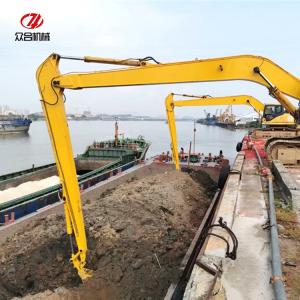 China Komatsu Excavator Long Boom Arm With 0.4cbm  bucket 6 Pins  , Long reach attachment supplier