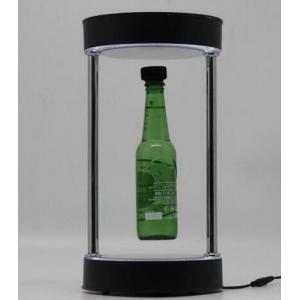 acrylic magnetic floating levitation pop beer bottle adveritising racks