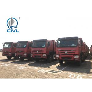 China 30T SINO Heavy Duty ZZ3317N3867B 6x4 Red Color Full Fender Dump Truck for Transport supplier